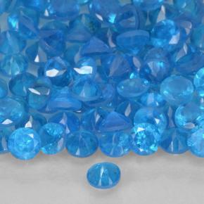 Apatite Gemstones in 2.5 mm (calibrated) Size for Sale, Apatite Stones in Blue Color