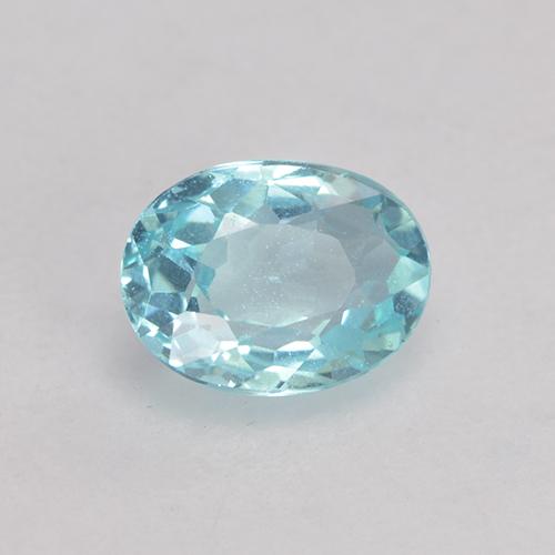 Azul eléctrico Apatita Gema - 0.5ct Forma ovalada (ID: 533185)