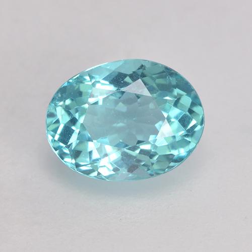 Electric Blue Апатиты Камень - 0.7ct Фасетный Овал (ID: 533186)