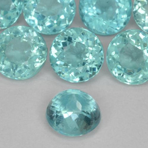 Apatite Gemstone in 4.5 mm (calibrated) Size for Sale, Apatite Stone in Medium Blue Green Color
