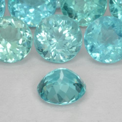 Apatite Gemstone in 4.8 mm Size for Sale, Apatite Stone in Electric Blue Color