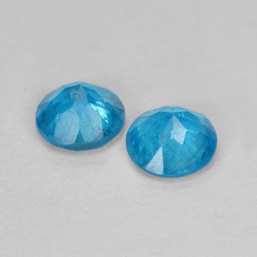 Apatite Gemstones in 3.5 mm (calibrated) Size for Sale, Apatite Stones in Blue Color