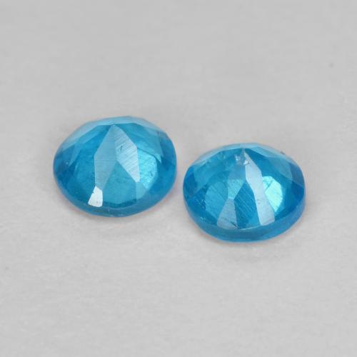 Apatite Gemstones in 3.5 mm (calibrated) Size for Sale, Apatite Stones in Blue Color