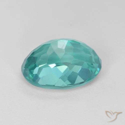 Apatite Gemstone in 13 x 9 mm (calibrated) Size for Sale, Apatite Stone in Bright Teal Color