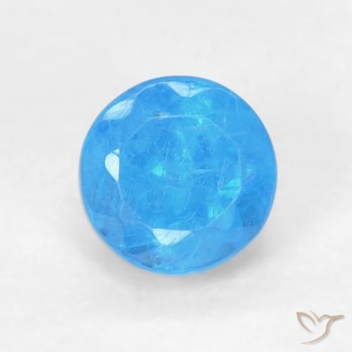 0.22ct Natural Baby Blue Apatite, Round, VS