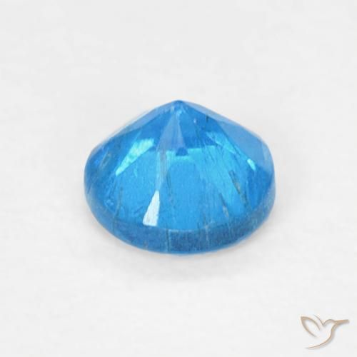 Apatite Gemstone in 3.5 mm (calibrated) Size for Sale, Apatite Stone in Deep Azure Color