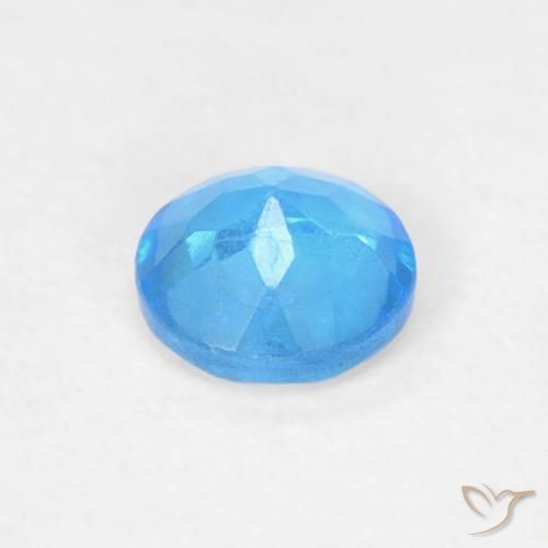 Apatite Gemstone in 3.5 mm (calibrated) Size for Sale, Apatite Stone in Medium Blue Color