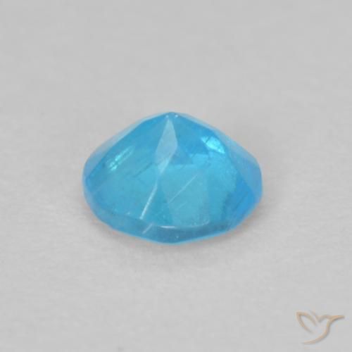 Apatite Gemstone in 3.7 mm Size for Sale, Apatite Stone in Light Blue Color