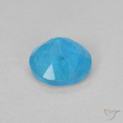 Apatite Gemstone in 3.5 mm (calibrated) Size for Sale, Apatite Stone in Light Blue Color