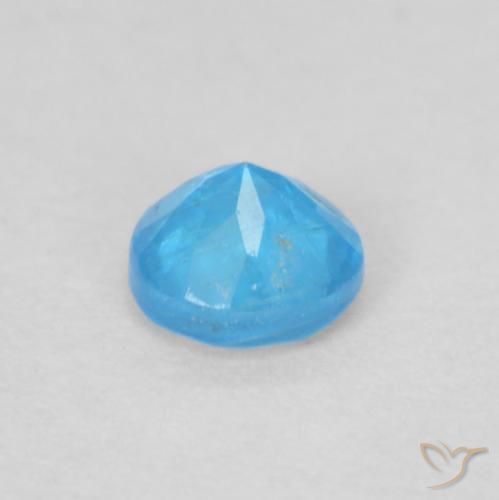 Apatite Gemstone in 3.5 mm (calibrated) Size for Sale, Apatite Stone in Deep Azure Blue Color