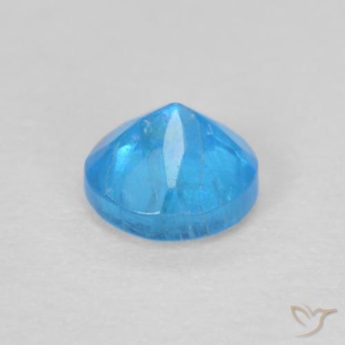 Apatite Gemstone in 3.5 mm (calibrated) Size for Sale, Apatite Stone in Intense Azure Blue Color