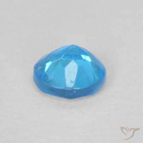 Apatite Gemstone in 3.7 mm Size for Sale, Apatite Stone in Deep Baby Blue Color