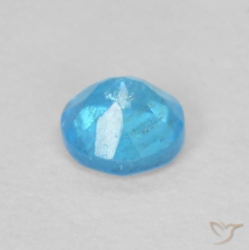 Apatite Gemstone in 3.5 mm (calibrated) Size for Sale, Apatite Stone in Azure Blue Color