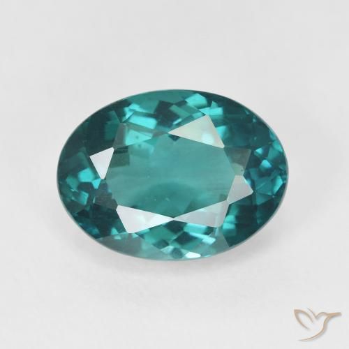 5.25ct Natural Vivid Greenish Blue Apatite, Oval, VVS-VS