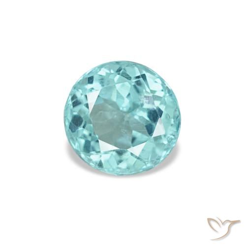 0.41ct Turquoise Apatite, Round, VS-SI