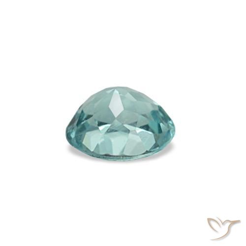 Apatite Gemstone in 4.1 x 3.5 mm Size for Sale, Apatite Stone in Intense Blue Green Color