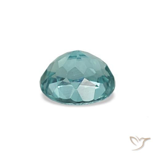 Apatite Gemstone in 4.4 x 3.8 mm Size for Sale, Apatite Stone in Intense Blue Green Color
