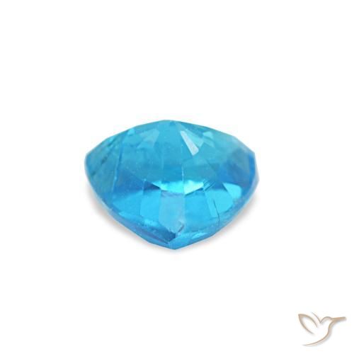 Apatite Gemstone in 4.5 x 4.4 mm Size for Sale, Apatite Stone in Deep Azure Color