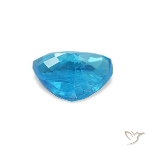 Apatite Gemstone in 5.4 x 5.2 mm Size for Sale, Apatite Stone in Deep Azure Blue Color