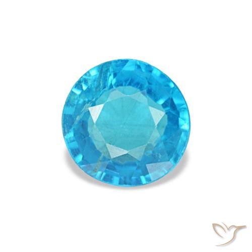 0.41ct Blue Apatite, Round, SI