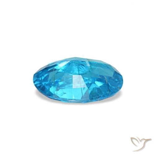 Apatite Gemstone in 6.2 x 4.8 mm Size for Sale, Apatite Stone in Medium Blue Color