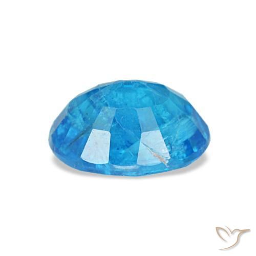 Apatite Gemstone in 6.6 x 5.2 mm Size for Sale, Apatite Stone in Deep Baby Blue Color