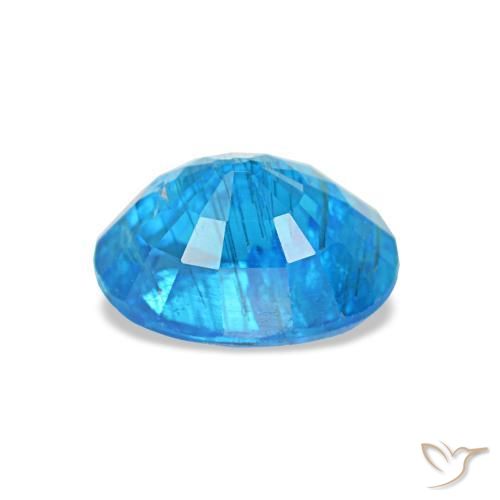 Apatite Gemstone in 6.5 x 5 mm Size for Sale, Apatite Stone in Deep Azure Color