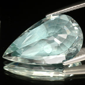 Aquamarine Gemstone in 22.1 x 13.1 mm Size for Sale, Aquamarine Stone in Light Blue Color