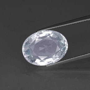10.34 ct Blue Aquamarine Gemstone, Aquamarine Gem in Oval Facet Shape for Sale.