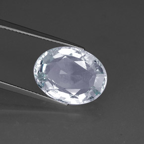 10.34 ct Blue Aquamarine Stone, Natural Aquamarine in Oval Facet Shape for Sale