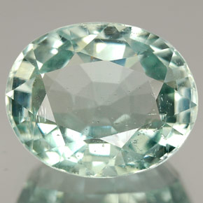 7.26 ct Blue Aquamarine Gemstone, Aquamarine Gem in Oval Facet Shape for Sale.