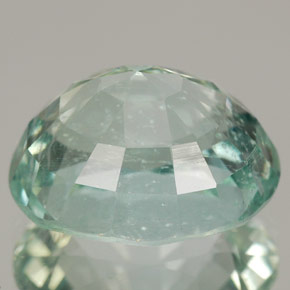 Aquamarine Gemstone in 13.5 x 10.9 mm Size for Sale, Aquamarine Stone in Light Green Blue Color