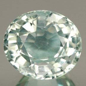 4.84 ct Blue Aquamarine Gemstone, Aquamarine Gem in Oval Facet Shape for Sale.