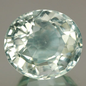 4.84 ct Blue Aquamarine Stone, Natural Aquamarine in Oval Facet Shape for Sale