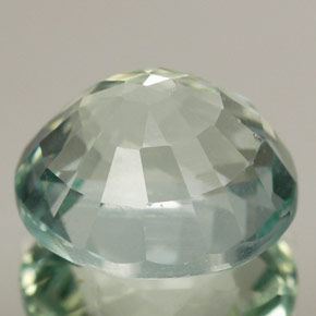 Aquamarine Gemstone in 11.3 x 10 mm Size for Sale, Aquamarine Stone in Light Green Blue Color