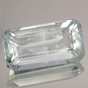 12.22 ct Blue Aquamarine Stone, Natural Aquamarine in Octagon Facet Shape for Sale
