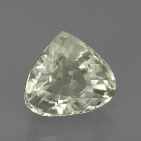 3.45 ct Green Aquamarine Stone, Natural Aquamarine in Pear Facet Shape for Sale