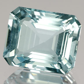 3.83 ct Blue Aquamarine Gemstone, Aquamarine Gem in Octagon / Scissor Cut Shape for Sale.