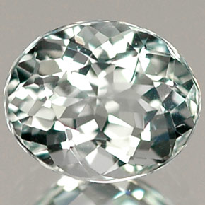 0.69 ct Blue Aquamarine Gemstone, Aquamarine Gem in Oval Facet Shape for Sale.