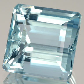 15.86 ct Blue Aquamarine Stone, Natural Aquamarine in Octagon Facet Shape for Sale