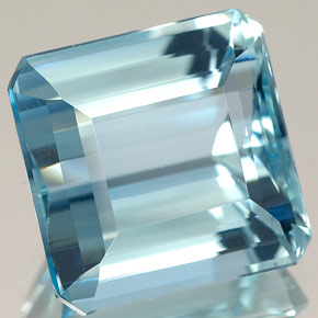 10.58 ct Blue Aquamarine Gemstone, Aquamarine Gem in Octagon Facet Shape for Sale.