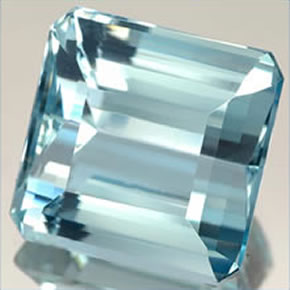 10.58 ct Blue Aquamarine Stone, Natural Aquamarine in Octagon Facet Shape for Sale