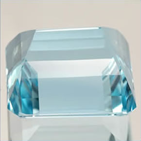 Aquamarine Gemstone in 13.2 x 13.1 mm Size for Sale, Aquamarine Stone in Light Blue Color