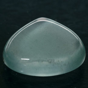 6.17 ct Blue Aquamarine Gemstone, Aquamarine Gem in Pear Cabochon Shape for Sale.