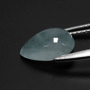 Aquamarine Gemstone in 10 x 7 mm (calibrated) Size for Sale, Aquamarine Stone in Light Blue Green Color