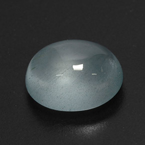 2.12 ct Blue Aquamarine Gemstone, Aquamarine Gem in Oval Cabochon Shape for Sale.