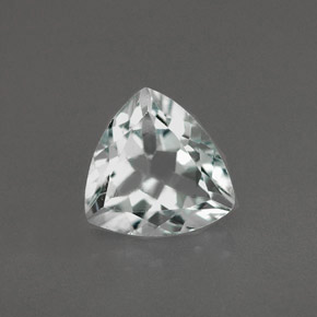 1.08 ct Blue Aquamarine Gemstone, Aquamarine Gem in Trillion Facet Shape for Sale.