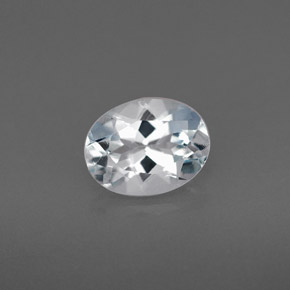 1.13 ct Blue Aquamarine Gemstone, Aquamarine Gem in Oval Facet Shape for Sale.