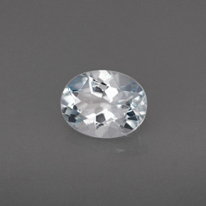 1.13 ct Blue Aquamarine Stone, Natural Aquamarine in Oval Facet Shape for Sale