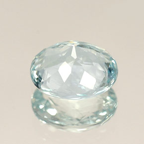 Aquamarine Gemstone in 6.7 x 5.6 mm Size for Sale, Aquamarine Stone in Light Blue Color